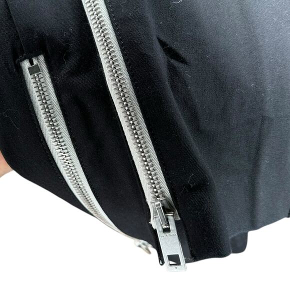 RAG & BONE Simone Ankle Zipper Stretch Trouser Pants Black Women's Size 2 Career - Picture 8 of 8